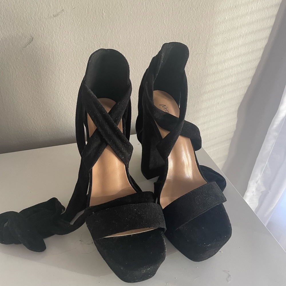 Nasty Gal Black Platform Heels